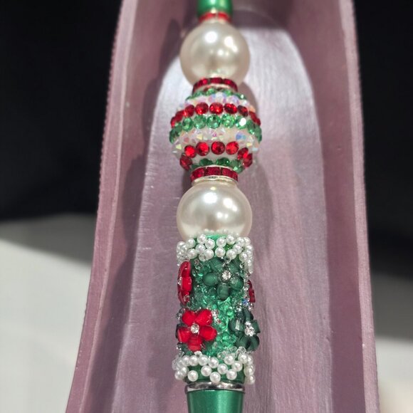 Pick-a-Pretty Holiday Pen by PenGwensPosh - Bling Bling + Ink Refill - Picture 7 of 7
